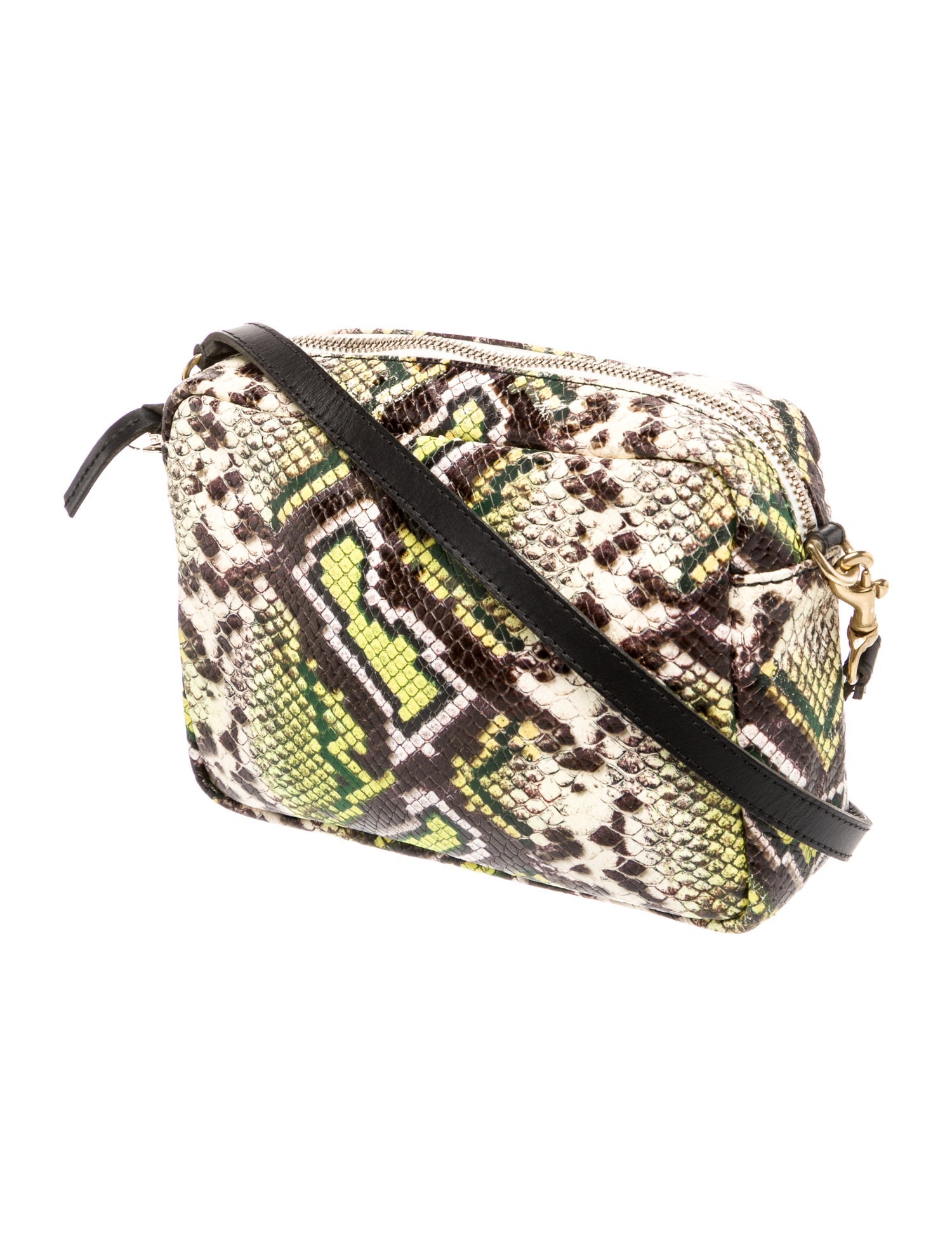 Clare V. Embossed Leather Crossbody Bag